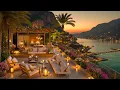 Download Lagu Summer Night Jazz 🌃 Cozy Coffee Terrace by the Riverside with Fireplace \u0026 Warm Jazz for Study ,Focus