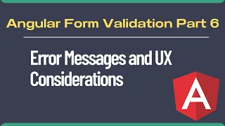 Angular Reactive Form Validation Part 6 Error Messages and UX Considerations PanCard