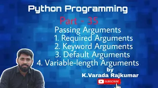 Python Programming Part - 35 Passing Arguments in Python