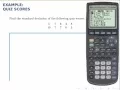 Statistics Example Standard Deviation Using the TI-83