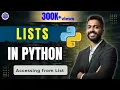Lec-20 Python Lists Accessing from List with examples Python for Beginners