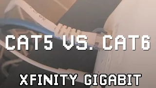 Xfinity 1000mbps Speed Test - Cat5 Ethernet Vs Cat6 Ethernet