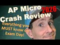 AP Microeconomics Exam 2026 Last Minute Crash Review