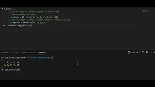 replace element of an array by array fill method in javascript