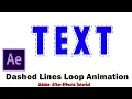 How to Animate Dashed Lines in Loop Animation Adobe After Effects Basic Tutorial