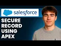 How To Lock Or Unlock A Record Using Apex In Salesforce Tutorial 2026