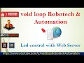 17 LED Control with Web Server by using microPython and ESP32 ESP8266