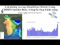 Calculating Average Rainfall per District Using CHIRPS Satellite Data Step-by-Step Guide using GEE