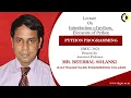 Introduction of python Elements of Python Python Programming Lecture 01 By Mr Beerbal Solanki