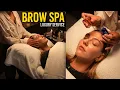 High End Brow Spa Massage Shaping Service Relaxing Tutorial