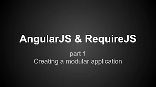 AngularJS RequireJS tutorial