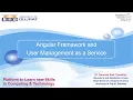 Angular Framework and User Management as a Service