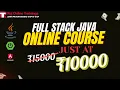 Become a Full Stack Java Pro Real-Time Project-Based Online Course