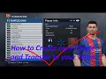 PES 17| How to put your created character into a Team/Club|Solution! by technowlogic