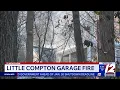 Garage vehicle catch fire in Little Compton