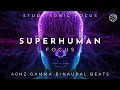 Superhuman Focus 40Hz Gamma Waves for Study AD Productivity