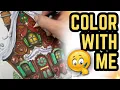 I tried fixing my Coloring page Christmas Gingerbread Houses