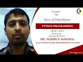 Sieve of Eratosthenes Python Programming Lecture 03 By Mr Madhup Agrawal AKGEC