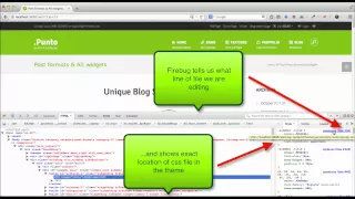 Using firebug to analyse and edit CSS