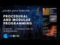 Procedural and Modular Programming Java Programming Java
