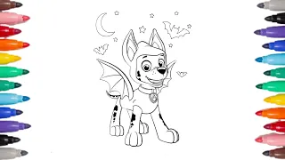 Paw Patrol Marshall Pup Coloring Pages | PAW Patrol 🐾