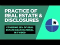 California Real Estate Exam 2026 - Practice of Real Estate Disclosures FULL REVIEW Parts 1 3