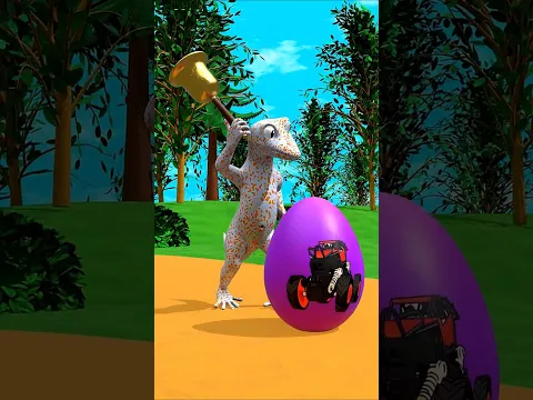 Telur Misteri Shorts - Mobil Monster - Lagu Anak Indonesia Telur Kejutan