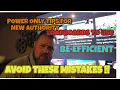 POWER ONLY TIPS FOR ROOKIES BE EFFICIENT PATIENT