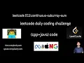 leetcode523 continuous-subarray-sum cpp java logicexplanation
