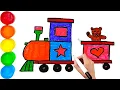 Railroad Rhapsody Unleash Imagination with Kids Breathtaking and Whimsical Train Drawing Symphony