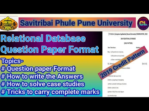 Download MP3 Relational Database Question Paper |RDBMS Question Paper Format |Trick to carry complete marks