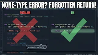 Forgotten Return Statements That s Your NoneType Error
