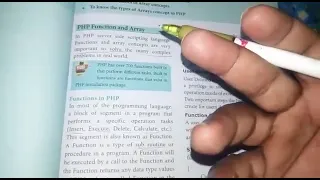 chapter 5 PHP function 12thCA