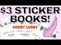 HOBBY LOBBY 3 STICKER BOOK PAPER STUDIO STICKER BOOKS