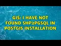 GIS I have not found shp2pgsql in postgis installation 5 Solutions