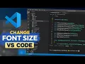 How to Change Font Size in VS Code Editor Terminal Guide