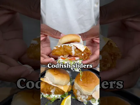 Game Day Codfish Sliders 🍔 🔥 #onestopchop #gameday #appetizer