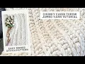 Chunky Cabin Crochet Blanket - Jumbo Yarn Crochet Pattern