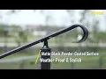 VEVOR Handrails for Outdoor Steps - Secure Stylish Railing for 1-3 Steps Installation