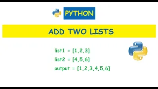 Python Add two lists