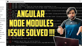 How to solve node modules issue on angular latest versions npm install issue Hassan Jawaid Vlogs