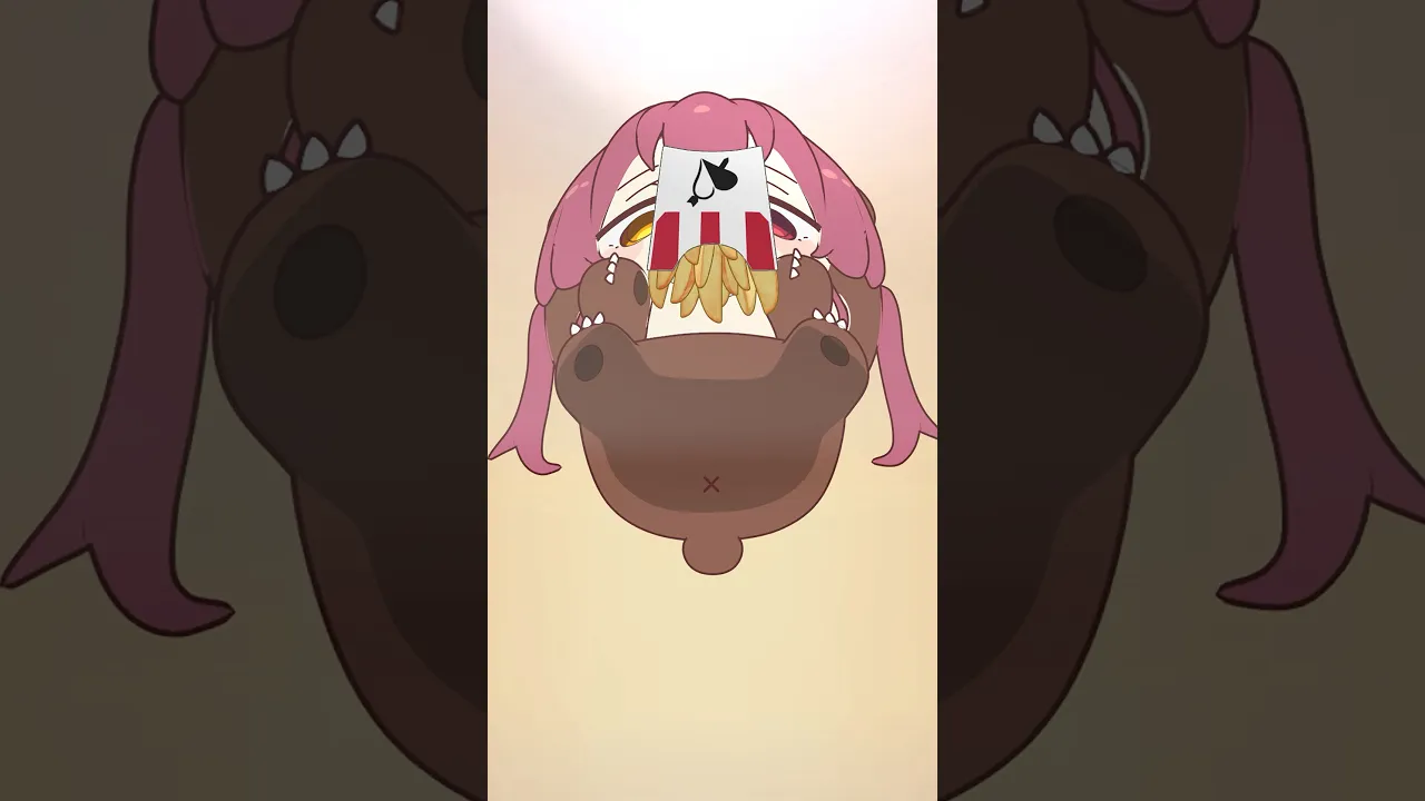 ガラスの下からクマリンを眺めてみたら…！？🐻#eatingsounds #shorts