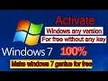 How to Activate Windows 7 Make it Genuine Without any Activation Software or Loader 100 Working
