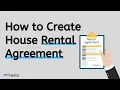 How to make house rental contract or agreement