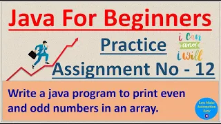 Write a java program to print even and odd numbers in an array Pradeep Nailwal
