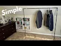 The Easiest DIY Clothes Rack