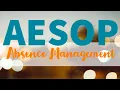 AESOP Absence Management 2020 and earlier