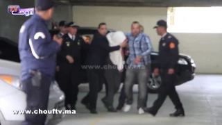 أول فيديو  لحظة ترحيل زوجة مرداس و عشيقها   هشام مشتري   القاتل من محكمة الاستئناف إلى سجن عكاشة دندنها