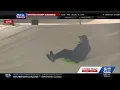 WGAL News 8 s Tom Lehman sleds down the PA Capitol steps in Harrisburg