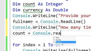 2-Variables VB NET